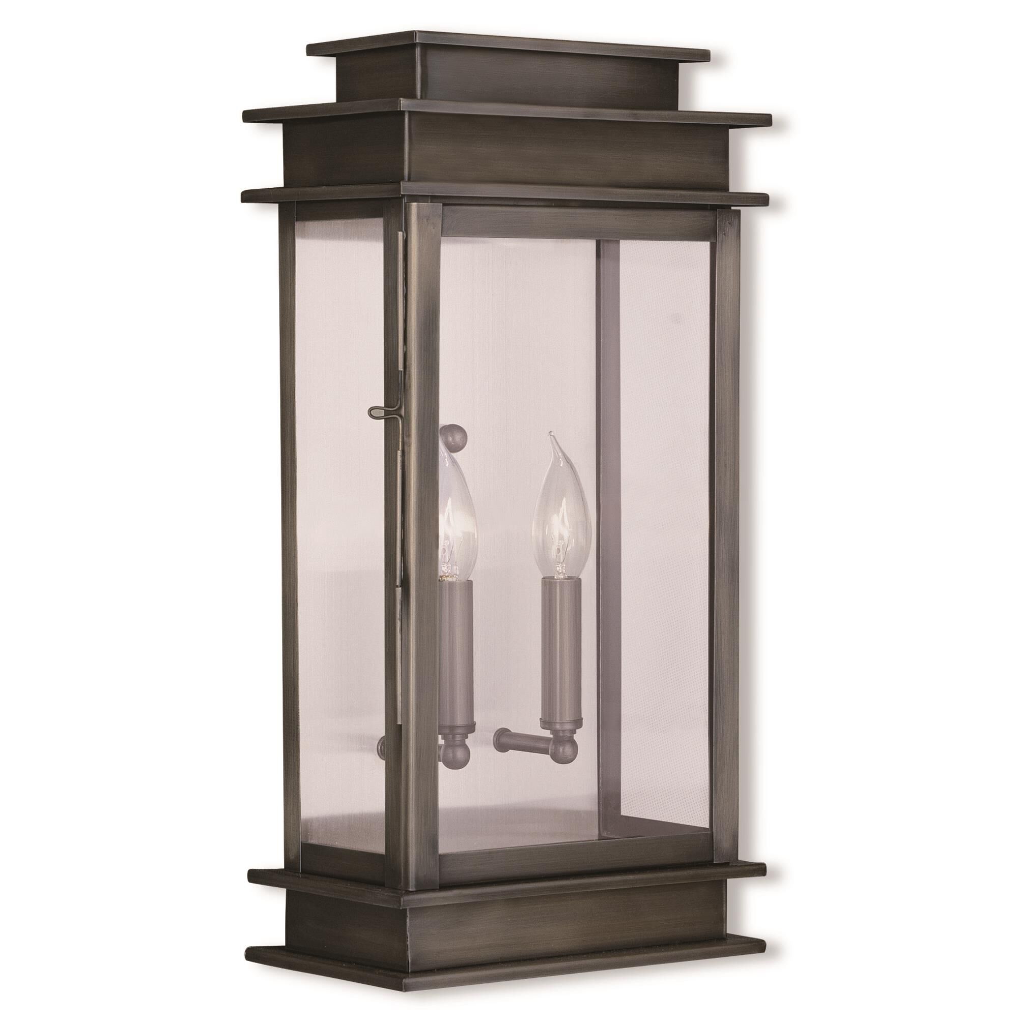 Princeton 19 Inch Tall 2 Light Outdoor Wall Light by Livex Lighting